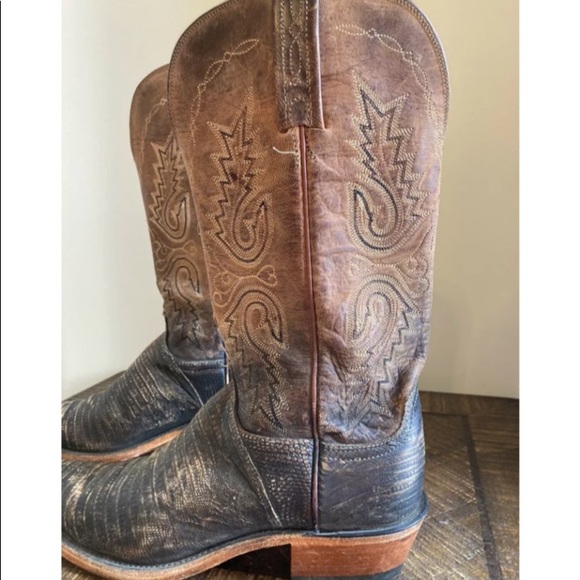 Women’s 1883 Lucchese lizard skin boots 7B - Picture 7 of 7